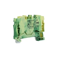 Wago 2206-1207-Single | 2 Ground Conductor Through Terminal With Push Button DIN-Rail 6mm | Single Buy