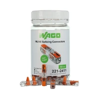 Wago 221-2411 | 4mm² 2-Way Inline Splicing Connector | Jar of 60