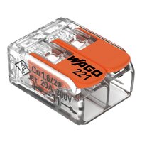 Wago 221-412 | 4mm² 2-Way Compact Splicing Connector | Jar of 100