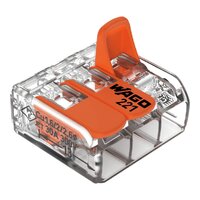 Wago 221-613 | 6mm² 3-Way Compact Splicing Connectors | Jar of 30