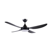 Brilliant 22293/06 | Vector III 52in. AC Ceiling Fan & 18W LED Light | Matt Black