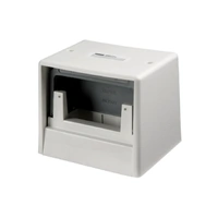 Clipsal 224-1-WE | Floor Outlet Housing | Suits 2 Standard Size Plates | White