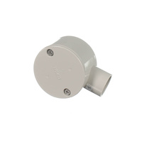 Clipsal 240-25-1-GY | 1 Way 25mm Round Shallow Junction Box