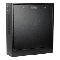 DataTek 24SECCAB-BLK | Black CCTV System Security Cabinet | 2 Keys