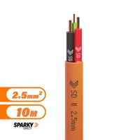7-067-2EC | 2.5mm 10M 2C+E Orange Circular Cable Cut