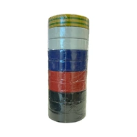 TuffStuff 25RB | Rainbow PVC Electrical Tape 10 Pack | 20m Rolls