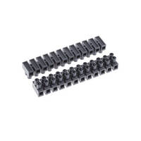 Connector Terminal Strip 4mm 15 Amp 12 Terminal 500v Grey  | NLS 30085