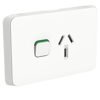 Clipsal Iconic 3015/20-VW | Single 20A Socket Outlet | Vivid White