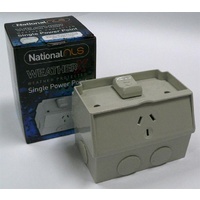 Single Weatherproof Power Point GPO 10A (IP53 Rated) | 30212