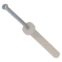 Nylon Nail In Anchors Round Head 6.5mm x 25mm 100 box | 30222