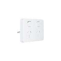 Clipsal Iconic 3025/15-VW | 15Amp Double Power Point GPO 250v | Vivid White