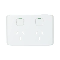 Clipsal 3025C-XW | Iconic Double Power Point Cover | Extra White | ...