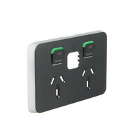 Clipsal Iconic 3025CSC-AN | Skin To Suit Connected Socket (3025CSC) | Anthracite (SKIN ONLY)