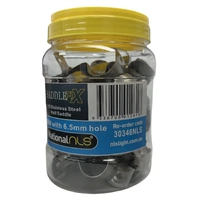 NLS 30346 | 32mm Half Saddles 316 Stainless Steel | 50 Jar