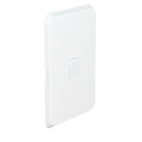 Clipsal Iconic 3041C-VW | 1 Gang Switch Plate Cover | Vivid White | (Skin Only)
