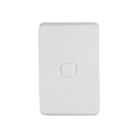 Clipsal 3041C-XW | Iconic 1 Gang Switch Cover | Extra White | (SKIN ONLY)