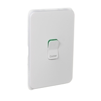 Clipsal Iconic 3041D45-VW | Cooking Appliance Isolator Double Pole, 250V, 45A | Vivid White