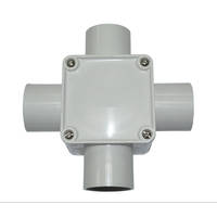 NLS 30428 | 4 Way 32mm Junction Box Grey Heavy Duty