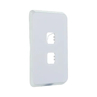Clipsal Iconic 3042P-VW | 2 Gang Switch Plate Only | Vivid White