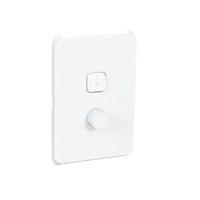 Clipsal Iconic 3042VA-DIM-Light Dolly-VW | 2 Gang complete Dimmer Switch & Light Dolly