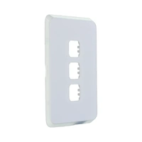 Clipsal Iconic 3043P-VW | 3 Gang Switch Plate Only | Vivid White