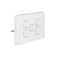 Clipsal Iconic 3045HA-VW | Switch 5 Gang Horizontal 10Amp | Vivid White
