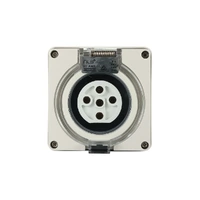 NLS 30487 | 5 Pin Socket Outlet 20A 500V IP66 | Grey