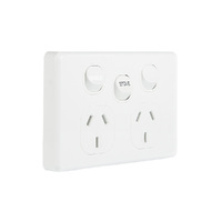 NLS 30502STOVE | Double Power Point 10Amp with 35 Amp STOVE Switch | Classic Style