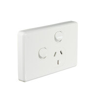 NLS 30508 | Single Power Point 10Amp with Extra Switch 'Classic' Style