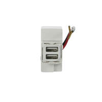 NLS 30550 | Dual USB Mechanism 2 x 2.4 Amp - Fits NLS Series plates