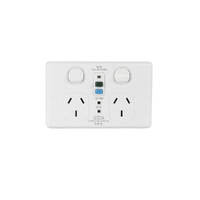 NLS 30555 | RCD Protected Double GPO 2x10A | White