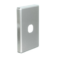 NLS 30561 | Single Switch Brushed Aluminium Cover Only 'Classic Style'