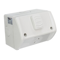 NLS Weatherproof Single GPO 10 Amp 'NEW STYLE' | 30599