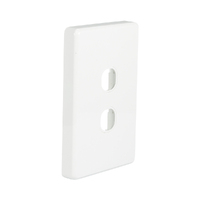 NLS 30602 | 2 Gang Switch Plate Only ' Classic' Style ' White