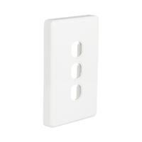 NLS 30603 | 3 Gang Switch Plate Only ' Classic' Style ' White