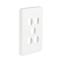 NLS 30605 | 5 Gang Switch Plate Only ' Classic' Style ' White