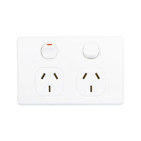 NLS 30662 | Double Pole Double Power Point 10Amp 'Classic' Style | White