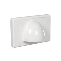 NLS 30746 | Bullnose Low Profile Wall Plate | White