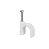NLS 30760 | 10mm Cable Clips to Suit 10mm OD Cable | 500 Jar | White