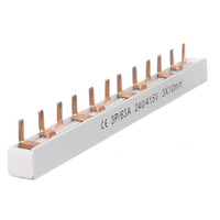 NLS 30810 | 12 Pole 3 Phase Pin Style Insulated Busbar 63A 10mm²