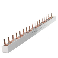NLS 30811 | 18 Pole 3 Phase Pin Type Insulated Busbar 63A 10mm²