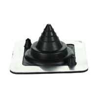 NLS 30828 | 0-35mm 100x100 Roof Flashing With Knobs | Black
