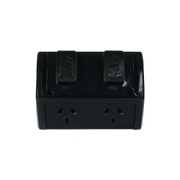 NLS 30856 | Weatherproof Double GPO 10A IP53 250V | Black
