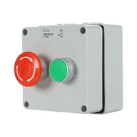 NLS 30876 | Emergency Stop & Start Push Button Control Box IP55 | Grey