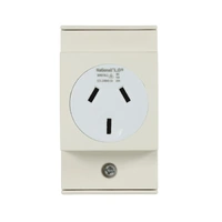 NLS 30901 | 10A Din Rail GPO Double Pole | Auto Switched