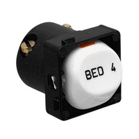 Clipsal 30BD4M-WE | Bed 4 Switch Mech 10 Amp (30 Series) White 