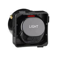 Clipsal 30LMBK | 30 Series 10A Switch Mech Marked 'LIGHT' | Black