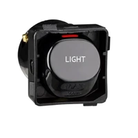 Clipsal 30LMBK | 30 Series 10A Switch Labelled LIGHT Mech | Black