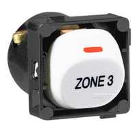 Clipsal 30MZ3 "ZONE 3" Switch Mechanism, 2-Way, 250VAC, 10A, White Product main image