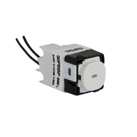 CLIPSAL 30PBBPL - Impress Blue LED Bell Press Mech 16Amp (30 Series) 30PBBPL-WE